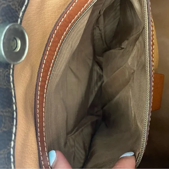 Celine Macadam Medium Leather Tote bag